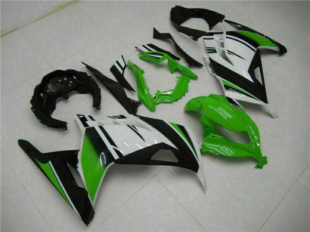 Carene Moto Kawasaki Ninja 300 EX300R 2013-2017 - Bianco Verde Nero