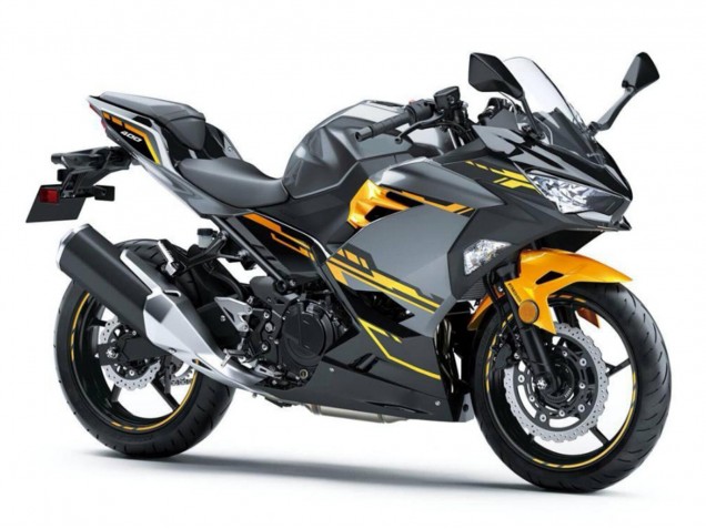 Carene Moto Kawasaki EX400 2018-2024 - Nero Grigio Arancia