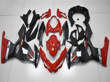 Carene Moto Kawasaki EX400 2018-2024 - Rosso Grigio Nero