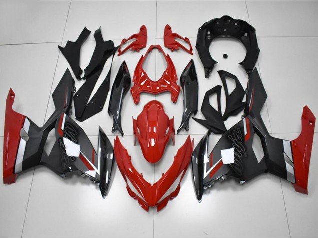 Carene Moto Kawasaki EX400 2018-2024 - Rosso Grigio Nero