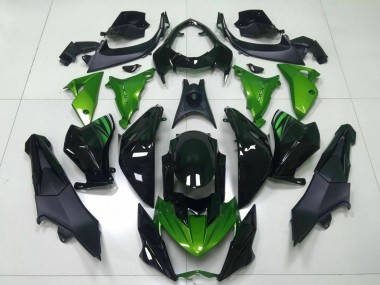 Carena Moto Kawasaki Z800 2013-2018 - Verde Nero Lucido