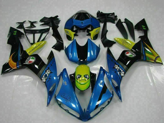 Carene Moto Yamaha YZF R1 2004-2006 - Blu Giallo Squalo