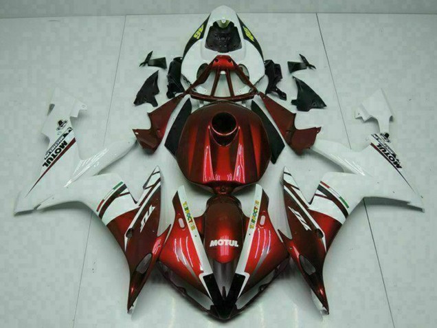 Carene Moto Yamaha YZF R1 2004-2006 - Bianco Rosso Giallo Motul 46