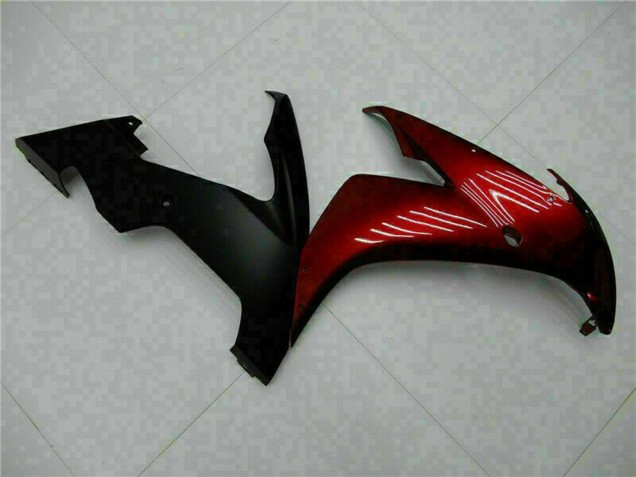 Carene Moto Yamaha YZF R1 2004-2006 - Rosso Bordeaux Nero Opaco
