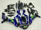 Carene Moto Yamaha YZF R1 2015-2019 - Blu Argento Nero Verde MoviStar