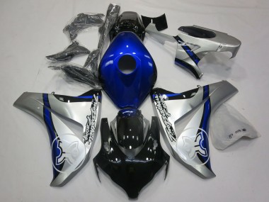 Carene Moto Honda CBR1000RR 2006-2007 - Argento Blu Nero Lucido TBR