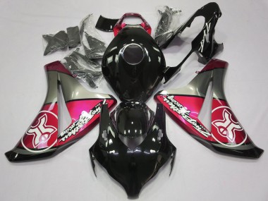 Carene Moto Honda CBR1000RR 2008-2011 - Rosa Grigio Nero Lucido