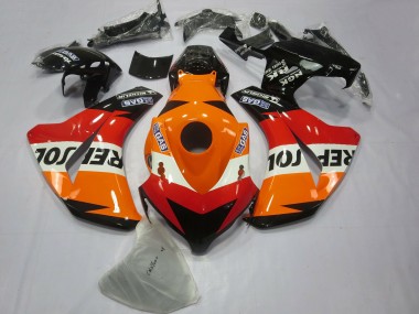 Kit Carene Moto ABS Honda CBR1000RR 2008-2011 - Arancia Bianco Rosso Nero Lucido Repsol