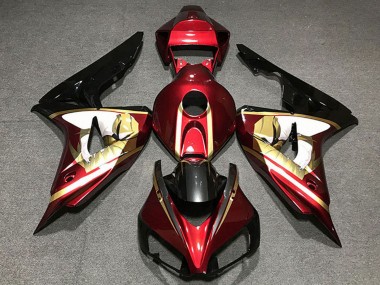 Carene Moto Honda CBR1000RR 2006-2007 - Rosso Bianco Oro Nero Lucido