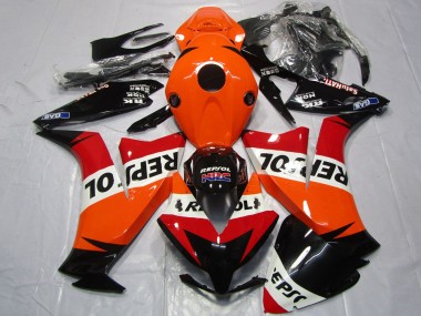 Carene Moto Honda CBR1000RR 2012-2016 - Arancia Bianco Rosso Nero Lucido Repsol