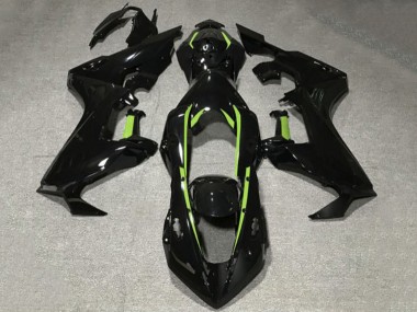 Carene Moto Honda CBR1000RR 2017-2023 - Nero Lucido Verde Lime Linea