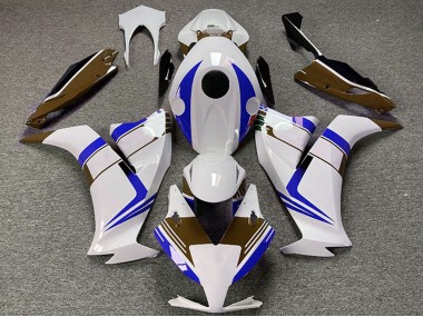 Carene Moto Honda CBR1000RR 2012-2016 - Bianco Blu Marrone