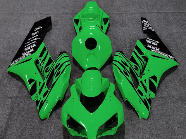 Carene Moto Honda CBR1000RR 2004-2005 - Verde Nero Lucido Fiamma