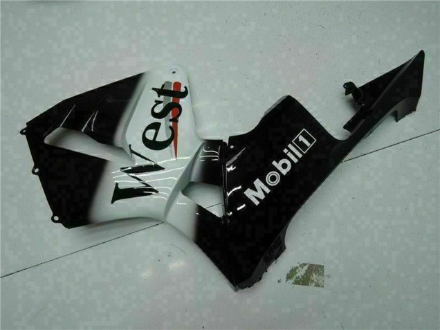 Carene Moto Honda CBR600RR 2003-2004 - Nero Lucido Bianco West Mobil