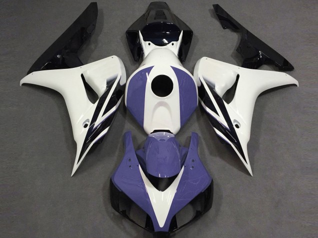 Carene Moto Honda CBR1000RR 2006-2007 - Bianco Blu Nero Lucido