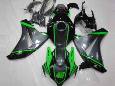 Carene Moto Honda CBR1000RR 2008-2011 - Grigio Verde Nero Opaco Motul 46