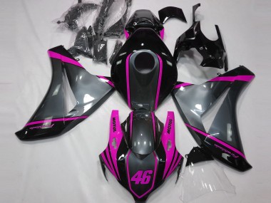 Carene Moto Honda CBR1000RR 2008-2011 - Grigio Rosa Nero Opaco Motul 46