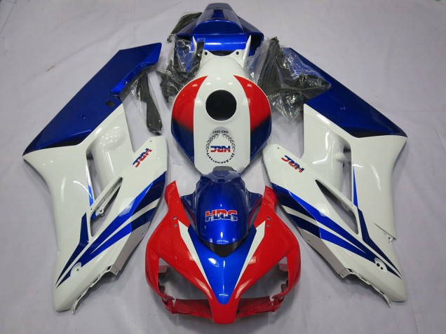 Carene Moto Honda CBR1000RR 2004-2005 - Bianco Blu Rosso HRC OEM Stile