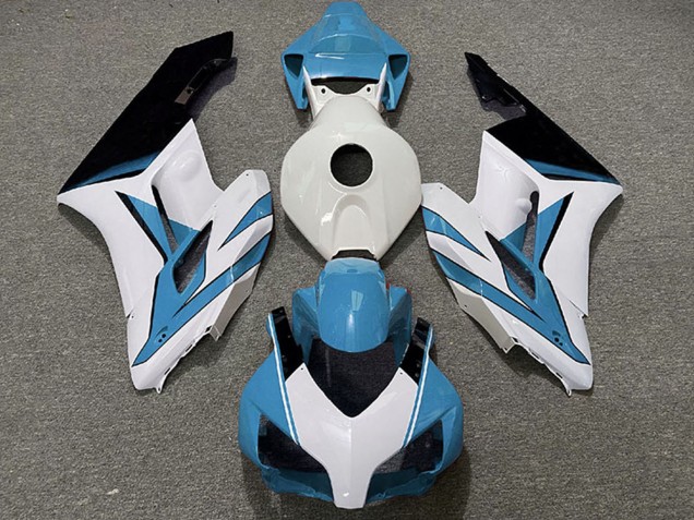 Carene Moto Honda CBR1000RR 2004-2005 - Azzurro Chiaro Bianco Nero Lucido