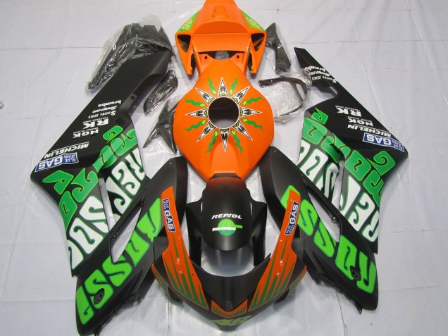 Carene Moto Honda CBR1000RR 2004-2005 - Arancia Verde Nero Opaco Rossi