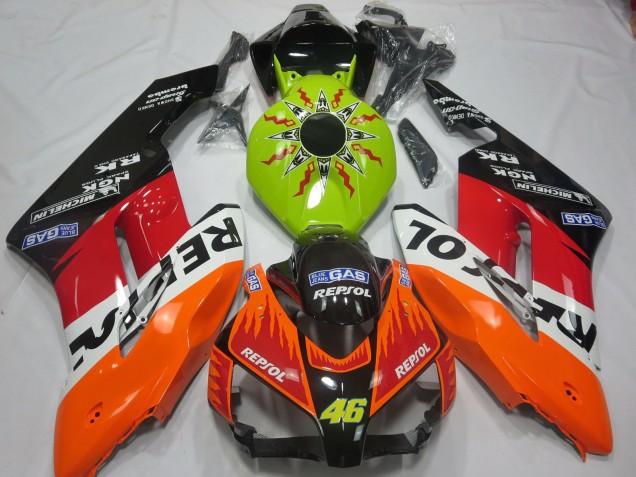 Carene Moto Honda CBR1000RR 2004-2005 - Verde Lime Arancia Bianco Rosso Nero Lucido Rossi Repsol