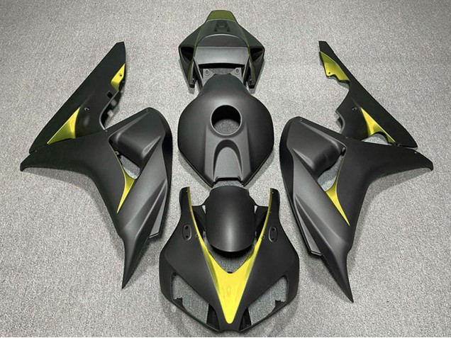 Carene Moto Honda CBR1000RR 2006-2007 - Nero Opaco Giallo