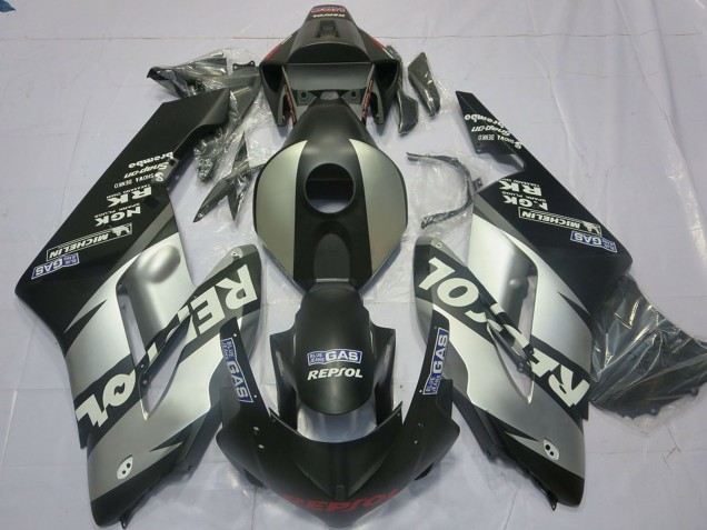 Carene Moto Honda CBR1000RR 2004-2005 - Argento Grigio Nero Opaco Repsol