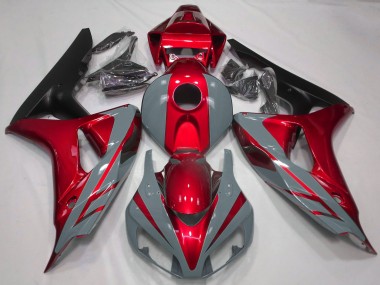 Carene Moto Honda CBR1000RR 2006-2007 - Nardo Grigio Rosso Nero Opaco