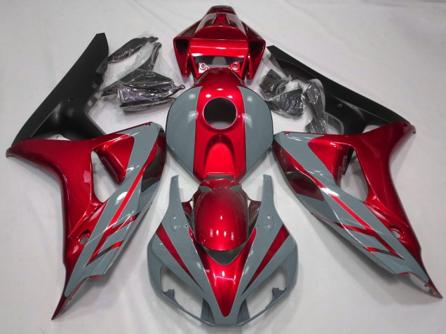 Carene Moto Honda CBR1000RR 2006-2007 - Nardo Grigio Rosso Nero Opaco