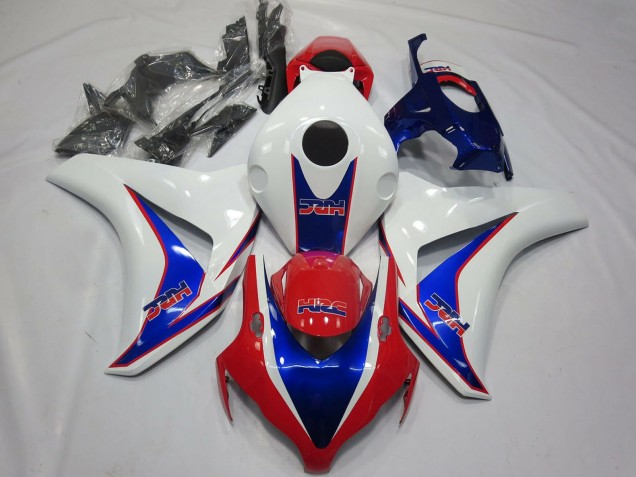Carene Moto Honda CBR1000RR 2008-2011 - Bianco Blu Rosso HRC OEM Stile
