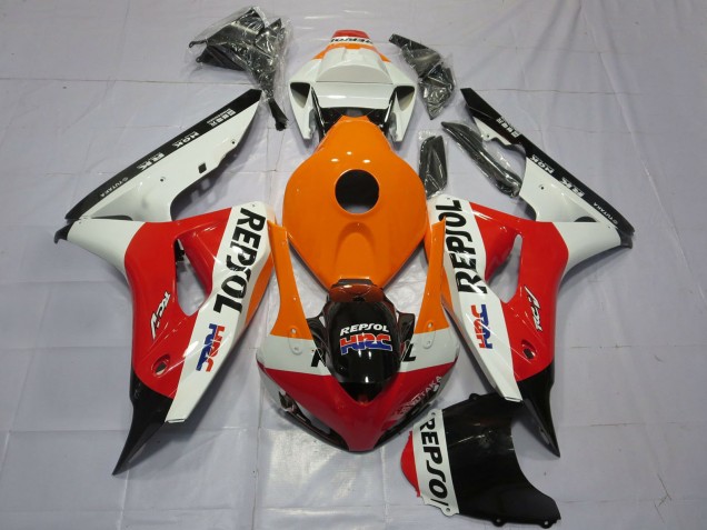 Carene Moto Honda CBR1000RR 2006-2007 - Arancia Bianco Rosso Nero Lucido Repsol HRC