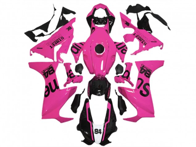 Carene Moto Honda CBR1000RR 2017-2023 - Rosa Nero Lucido Street Flava
