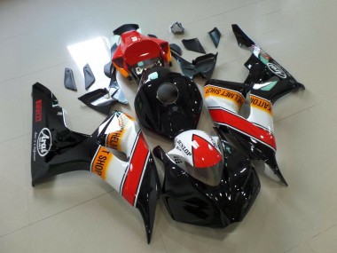 Carene Moto Honda CBR1000RR 2006-2007 - Arancia Bianco Rosso Nero Lucido Pirelli Corsa