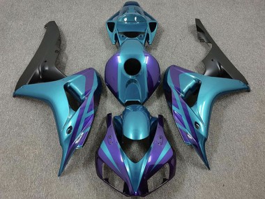 Carene Moto Honda CBR1000RR 2006-2007 - Viola Emerald Nero Opaco