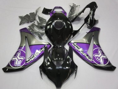 Carene Moto Honda CBR1000RR 2008-2011 - Viola Grigio Nero Lucido