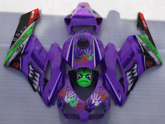 Carene Moto Honda CBR1000RR 2004-2005 - Viola Verde Nero Rosso Squalo