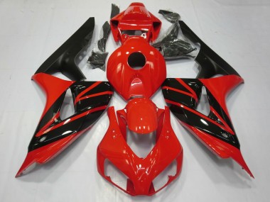 Carene Moto Honda CBR1000RR 2006-2007 - Rosso Nero Lucido Nero Opaco