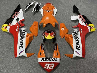 Carene Moto Honda CBR1000RR 2017-2023 - Arancia Bianco Giallo Rosso Nero Lucido Red Bull Repsol 93