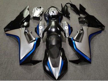 Carene Moto Honda CBR1000RR 2017-2023 - Argento Blu Nero Lucido