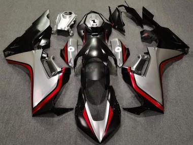 Carene Moto Honda CBR1000RR 2017-2023 - Argento Rosso Nero Lucido