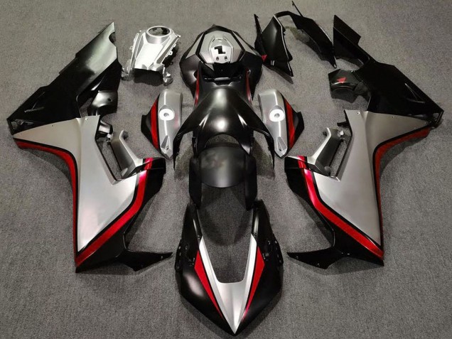 Carene Moto Honda CBR1000RR 2017-2023 - Argento Rosso Nero Lucido