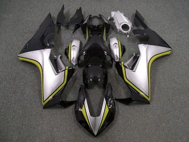 Carene Moto Honda CBR1000RR 2017-2023 - Argento Giallo Nero Lucido