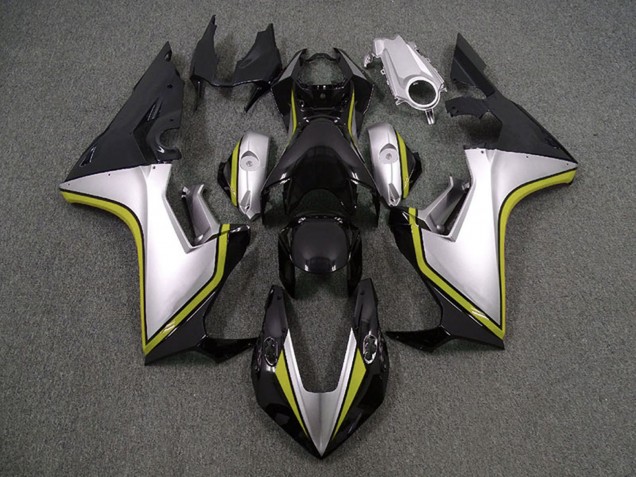 Carene Moto Honda CBR1000RR 2017-2023 - Argento Giallo Nero Lucido