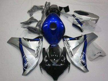 Carene Moto Honda CBR1000RR 2008-2011 - Argento Blu Nero Lucido