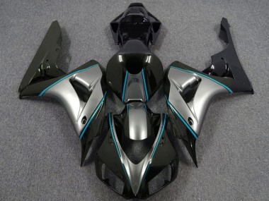 Carene Moto Honda CBR1000RR 2006-2007 - Argento Blu Nero Lucido Gessato