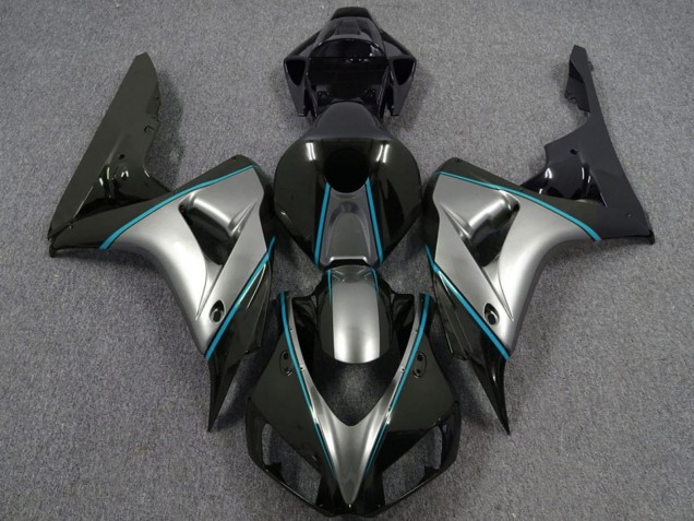 Carene Moto Honda CBR1000RR 2006-2007 - Argento Blu Nero Lucido Gessato
