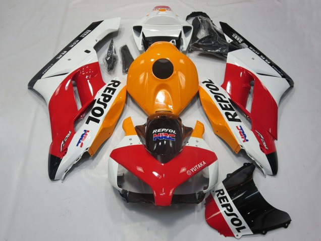 Carene Moto Honda CBR1000RR 2004-2005 - Bianco Arancia Rosso Nero Lucido Repsol HRC