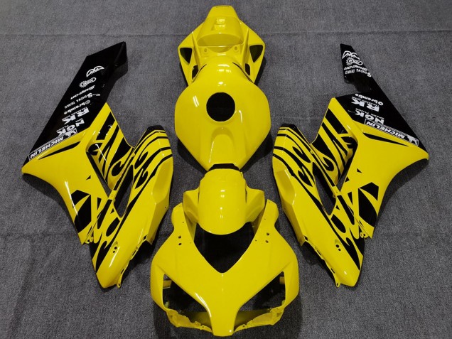 Carene Moto Honda CBR1000RR 2004-2005 - Giallo Nero Lucido Fiamma