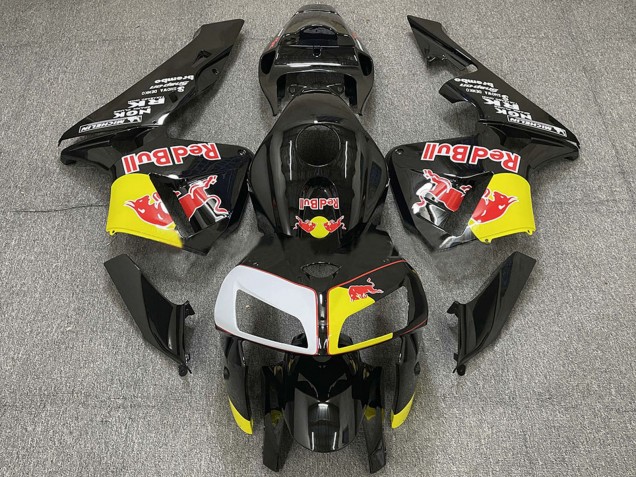 Carene Moto Honda CBR600RR 2005-2006 - Nero Giallo Bianco Red Bull