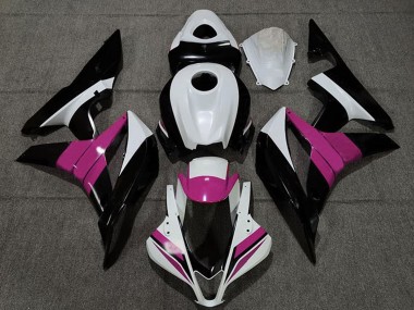 Carene Moto Honda CBR600RR 2007-2008 - Bianco Rosa Nero Lucido